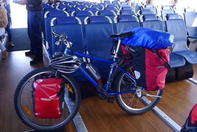 My bike on the ferry